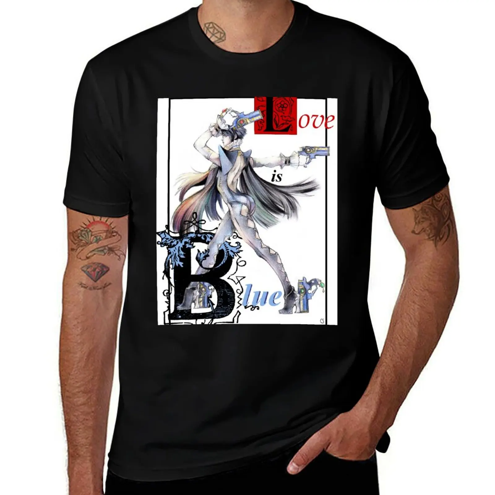 

package man for t-shirt for shirt t Bayonetta black designer shirts plain soft man cotton Blue man T-Shirt is cotton t Love