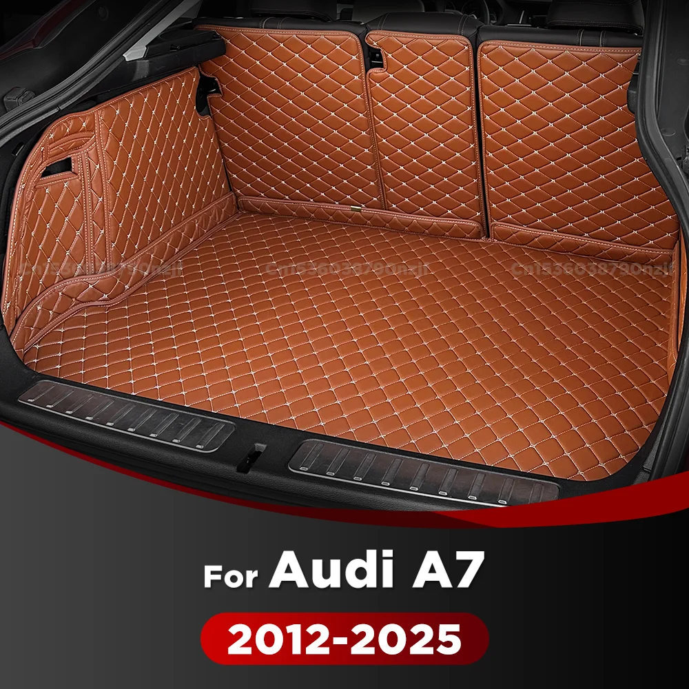 

Для Audi A7 2012-2025 24 23 22 21 20 19 18 Автоматический коврик для багажника с полным покрытием Автомобильный антигрязный коврик Защитный коврик для багажника Интерьер
