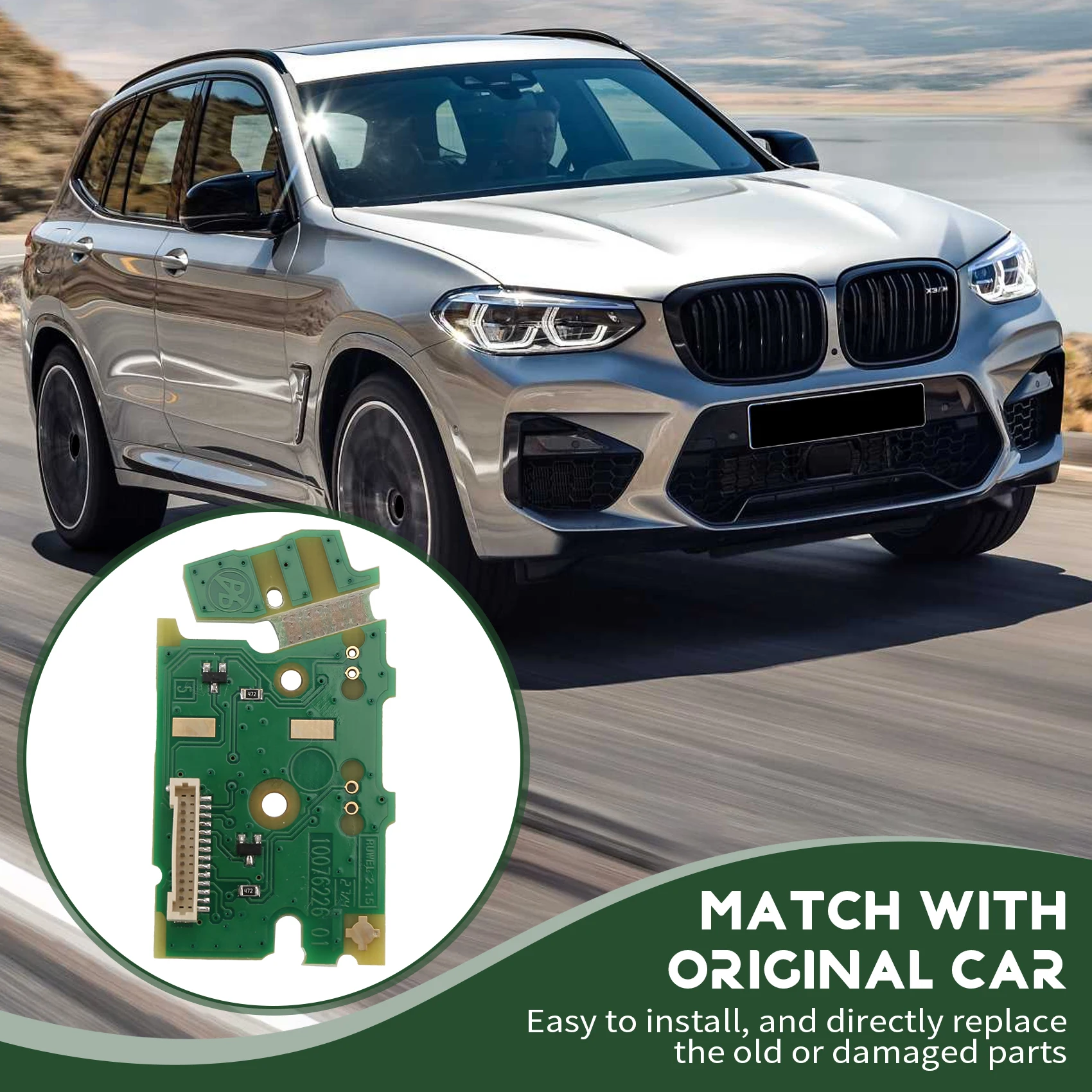

L10A For BMW 2 3 5 6 7' X3 X4 X5 X6 LHD Car Gear Shift Knob Panel W/LED Circuit Board Repair