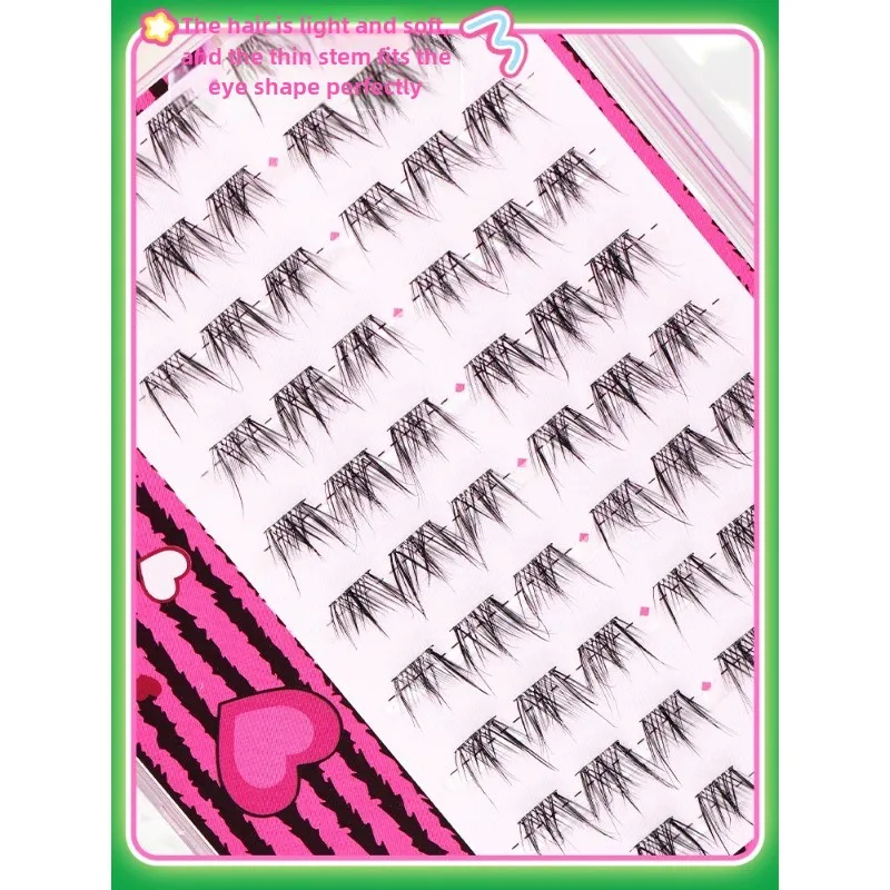 REPLDEER-Extensions de cils 3D multicouches, courbure de bébé, faux manga, sans colle, correspondallow naturel