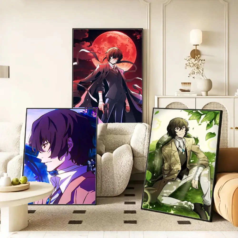 Anime Bungo Stray Dogs D-Dazai Osamu  Poster HD Self Adhesive Waterproof Wall Art Ideal for Home Office Dorm Gift