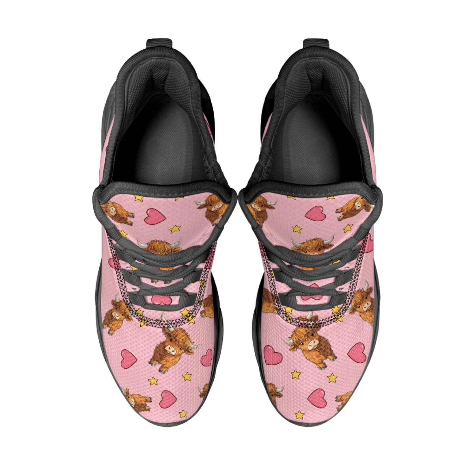PENSTROLL Little Cow Star Running Shoes Mesh & EVA Blade Sneakers Lightweight Men's Running Shoes for Gym