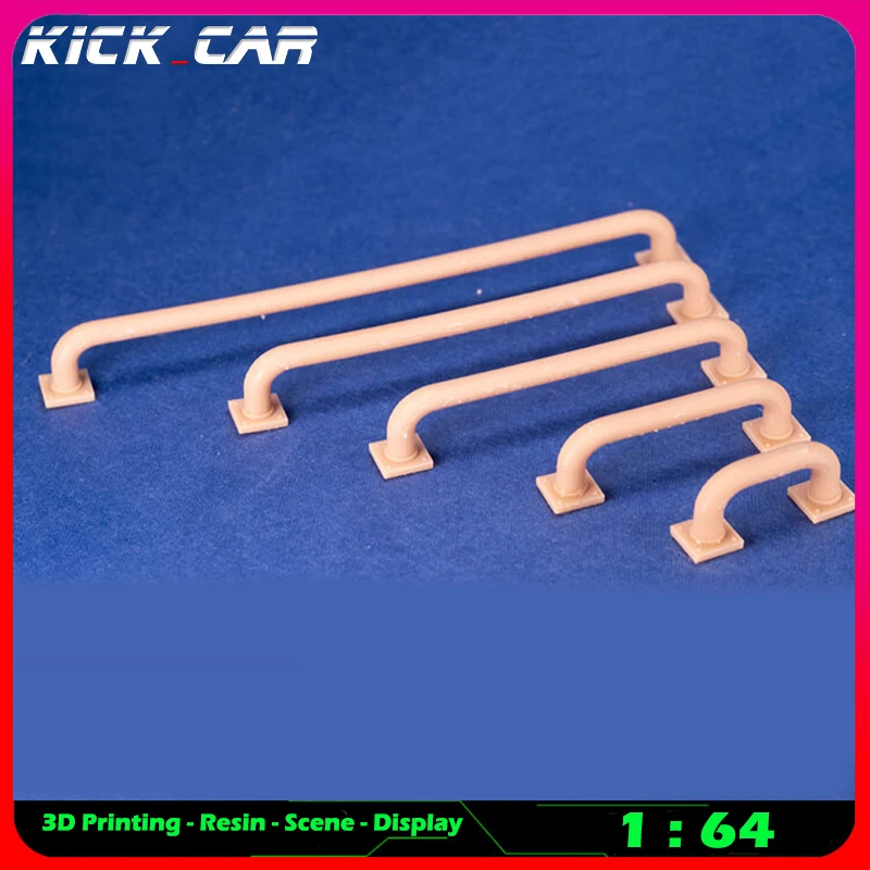 Kickcar 1/64 Garage Guardrail Anti-collision Strip Colorless Resin Model Scene Accessories