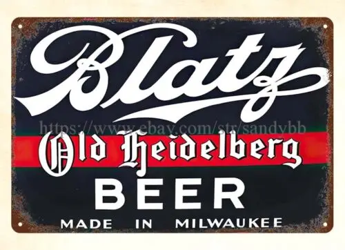 BLATZ OLD HEIDELBERG BEER metal tin sign dorm room buy posters