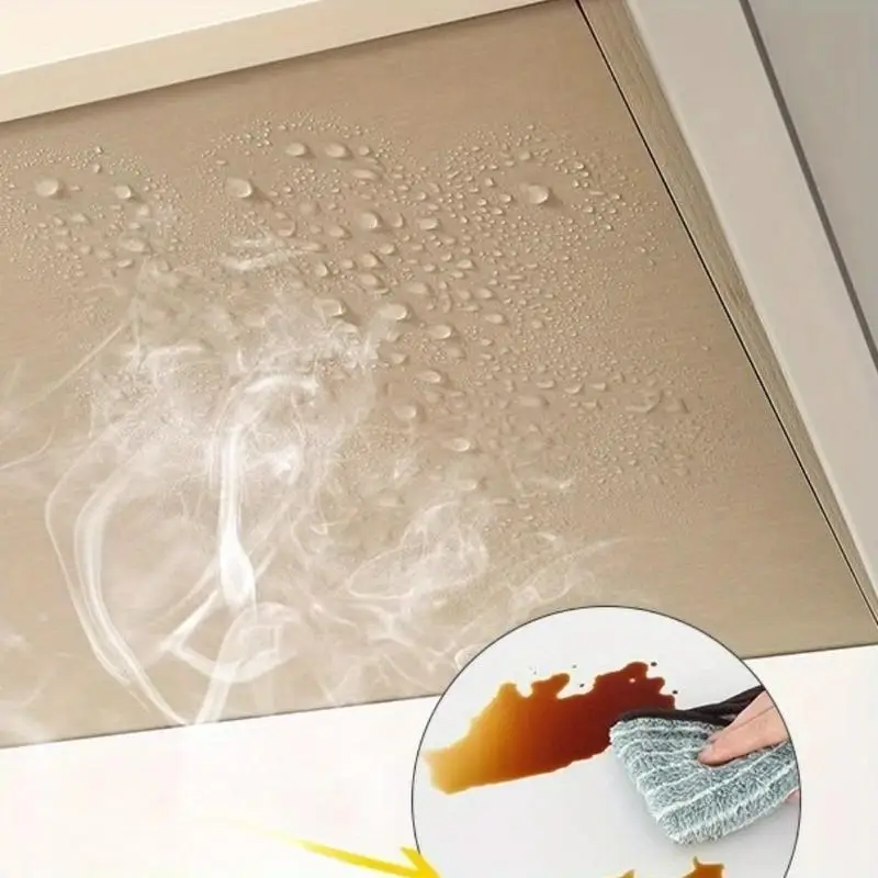 2pcs Hanging Cabinet Oil Proof Sticker Self Adhesive Kitchen Waterproof Moisture Proof Transparent Film Anti Steam Anti Fume
