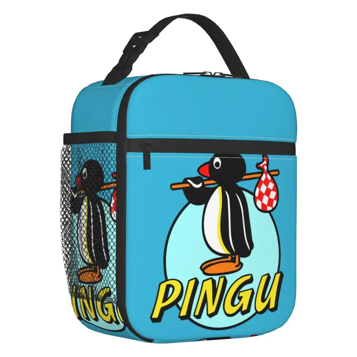 Penguin Animal Bird Thermal Insulated Lunch Bags Noot Noot Pingu Resuable Lunch Container for School Outdoor Storage Food Box