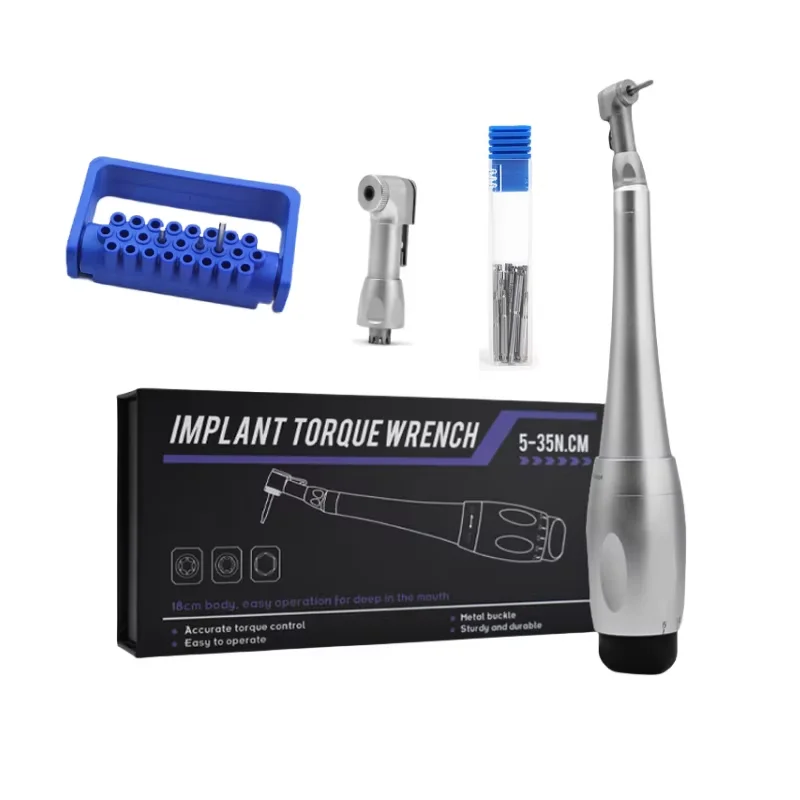 

Универсальный динамометрический ключ 35 Н см, отвертка для зубных имплантатов, набор для протезирования, хирургический наконечник для протезирования зубов, компоненты