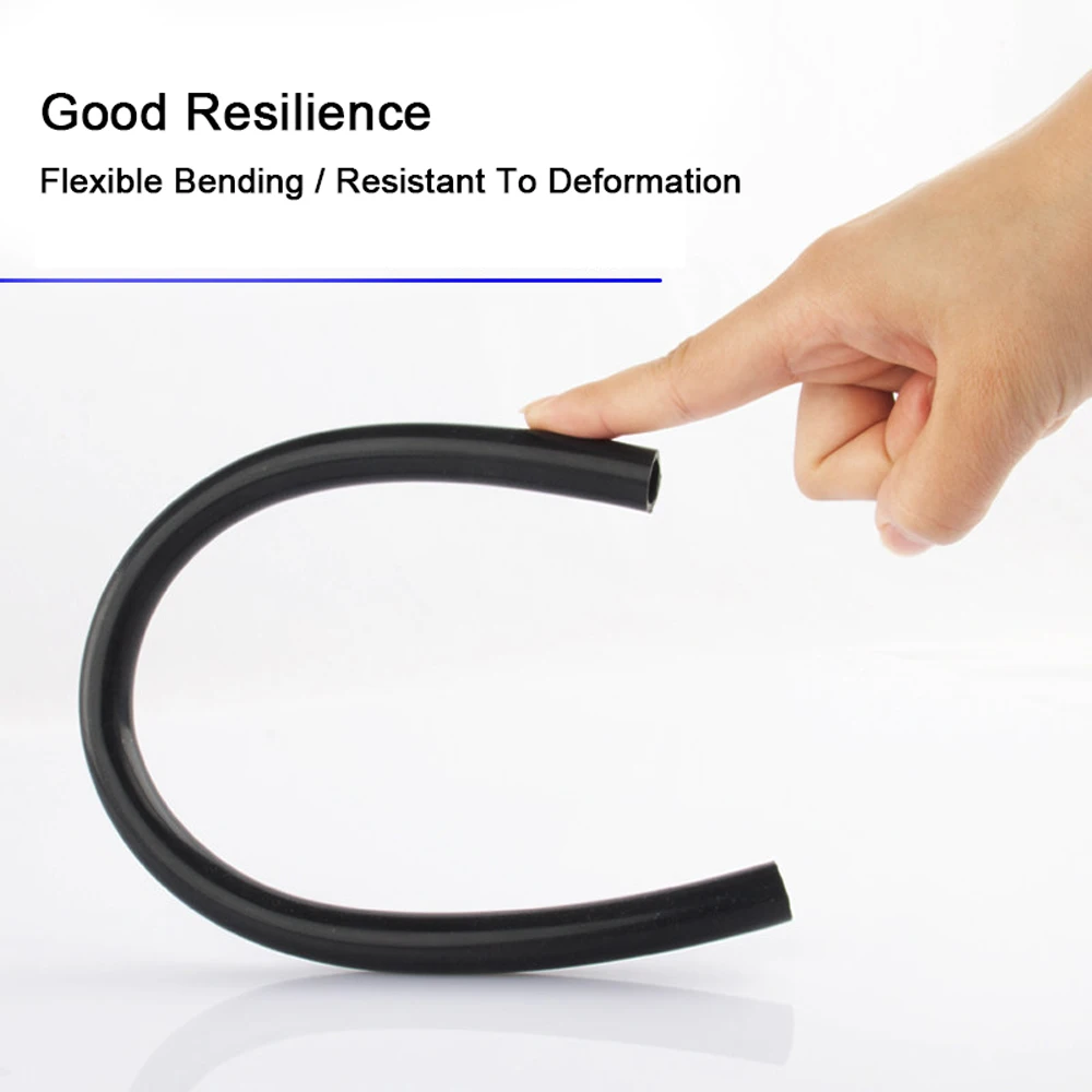 1/2/5/10M Black Silicone Rubber Hose ID 0.5 0.8 1 1.5 2 3 4 5 6 7 8 9 10 12 13 14 15 16-38mm OD1-44mm Flexible Silicone Tube