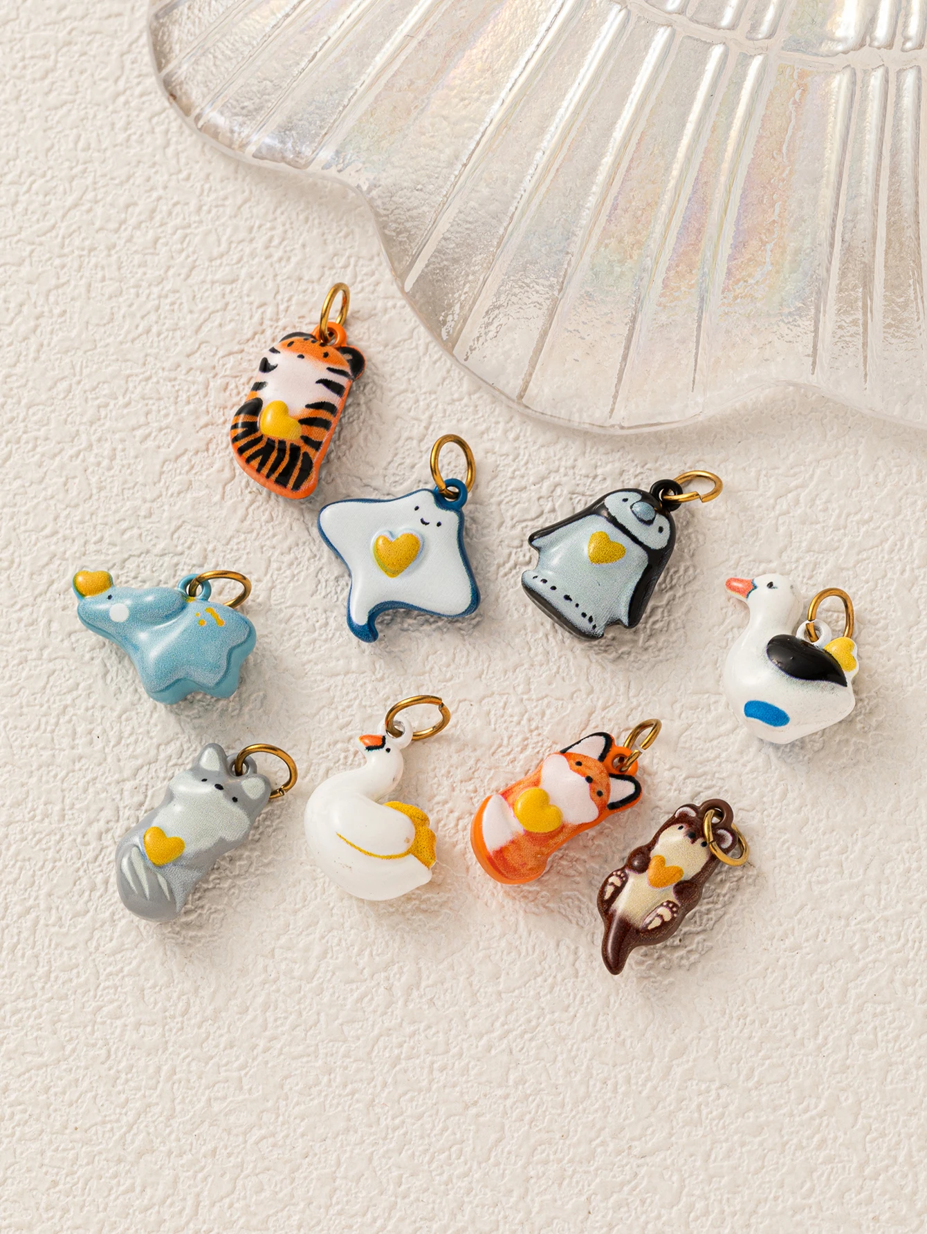 316 Edelstahl Wasserdichter, farbbeständiger, selbstheilender, beliebter schwarzer Gänse-Elefanten-DIY-Anhänger für Schmuck – Detail 2