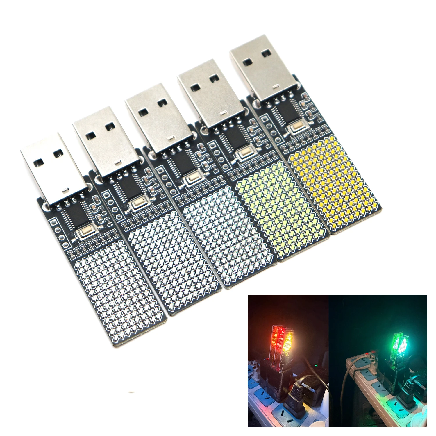 9-Modus LED Flammen-Kerzenlampe USB Elektronische Kerze Stimmungslicht Tetris für Nacht-Camping & Heim-Dekoration Party-Dekoration – Detail 2