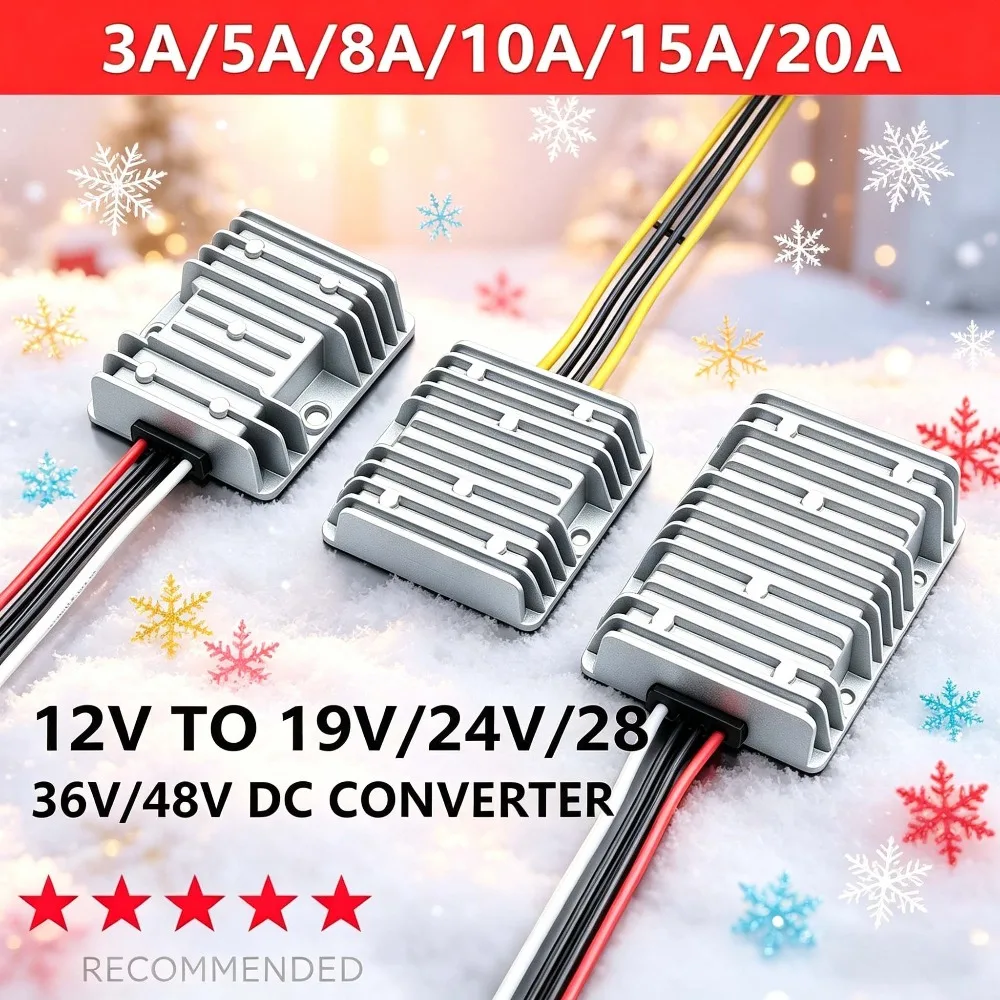 

12V to 28V 24V 48V 19V 36V Boost Converter Voltage Regulator Reliable DC-DC Step-up Power Module 3A 8A 10A 5A 15A 20A for Car