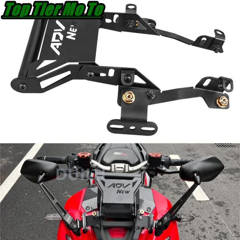 Motorcycle Integrated Holder Motorcycle Mobile Phone GPS Navigation Plate Holder Bracket Fit For HONDA ADV150 ADV160 2022-2025