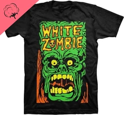 WHITE ZOMBIE - Monster Yell  Official tees Rob ZombieMen Tee Short Sleeve Cotton Fitness T-Shirt Shirt Tops