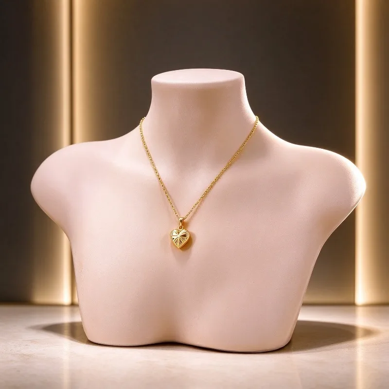 Mannequin Bust Necklace Display Stand Silicone Pendants Displays Holder Counter Necklaces Display Props Photography Jewelry Rack