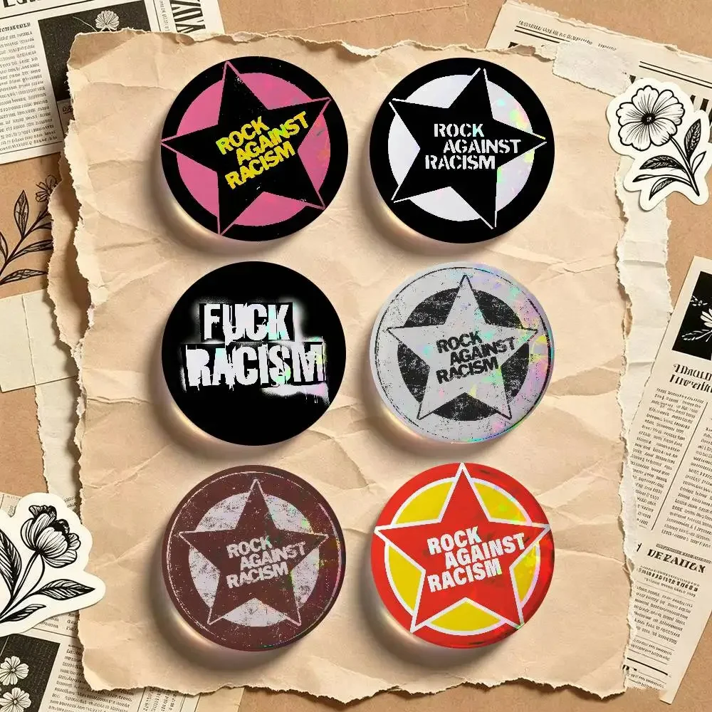 Rock Against Racism Pin   Button Pin Metal Cute Brooch Collar Lapel Pin Badge Women Fashion Cartoon Lover Creative