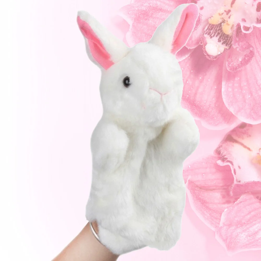 Giraffe The Marionettes Story Telling Puppet Kids Plush Toys White Toddler Bunny for