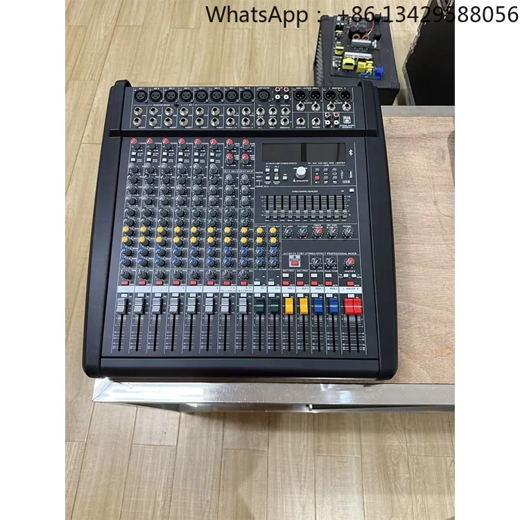PM800-DS3 8 Channel Dj Professional Audio Mixer with Dual Display for Stage Performance