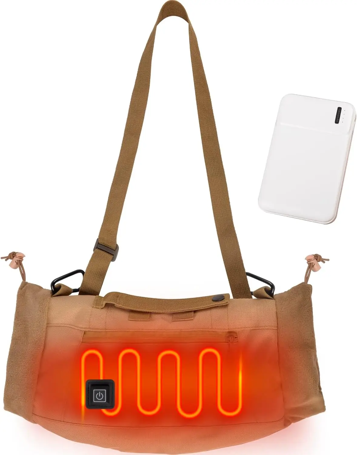 

Rechargeable Heated Hand Warmer Pouch, 10000mAh Power Bank, 3 Heat Levels, Dual Heating Zones, for Men Women Kids – Outdoor Use