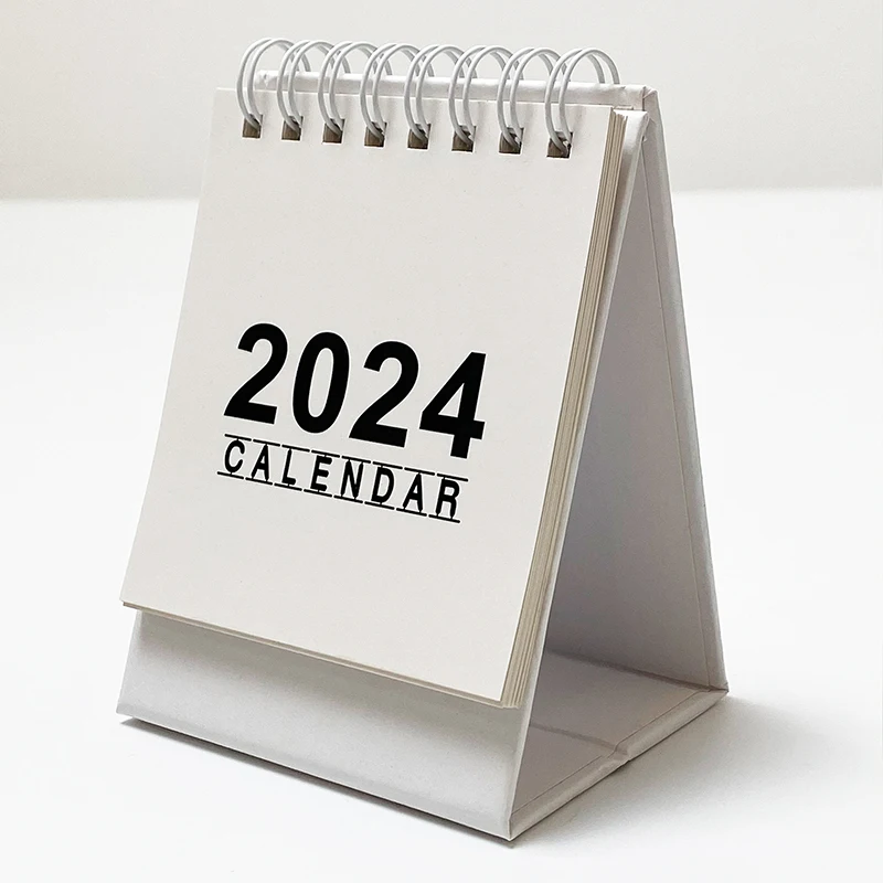 

New 2024 2025 Desk Calendar Simple Black White Coil Calendar To Do List Daily Planner Agenda Organizer Office School Supplies