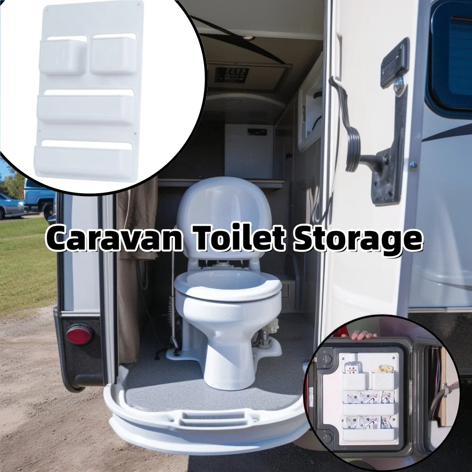 Campervan Toilet Storage Compartment Door Storage Pocket Kassett Shelf Box Caravan Motorhome Toilet Stowing Tidying For Thetford - view 6