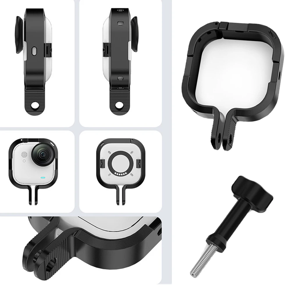 Aluminum Alloy Camera Protective Frame for Insta360 GO Ultra Thumb Camera Adapter Rabbit Cage Mount for Insta360 GO Ultra Part