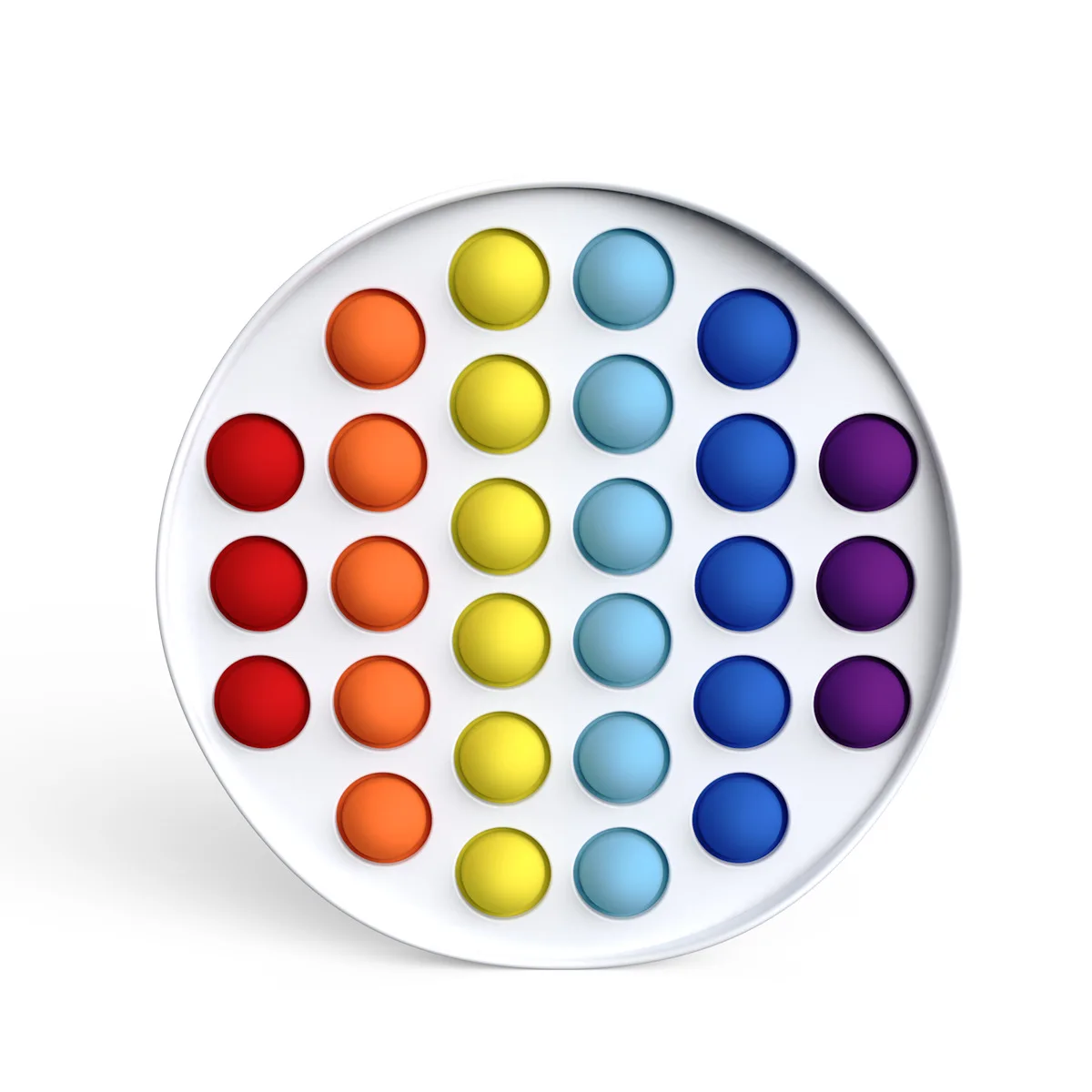 Papan Popper Gelembung Pop Dorong Sensorik Mainan Fidget Baru |   Mainan Tekan Silikon Lesung Pipi Sederhana untuk Menghilangkan Stres Autisme