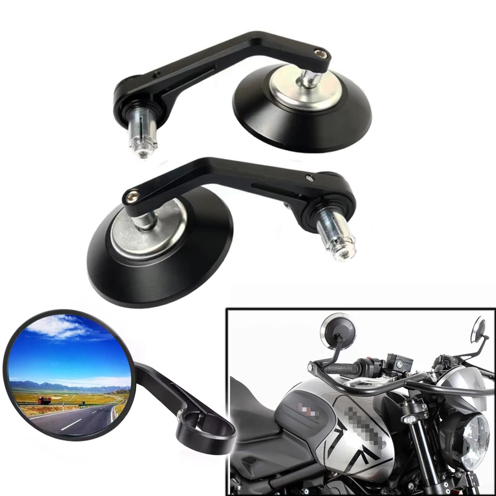 Motorcycle Handlebar Mirror Handle Bar Ends Side Mirrors For Moto guzzi V7 V9 V100