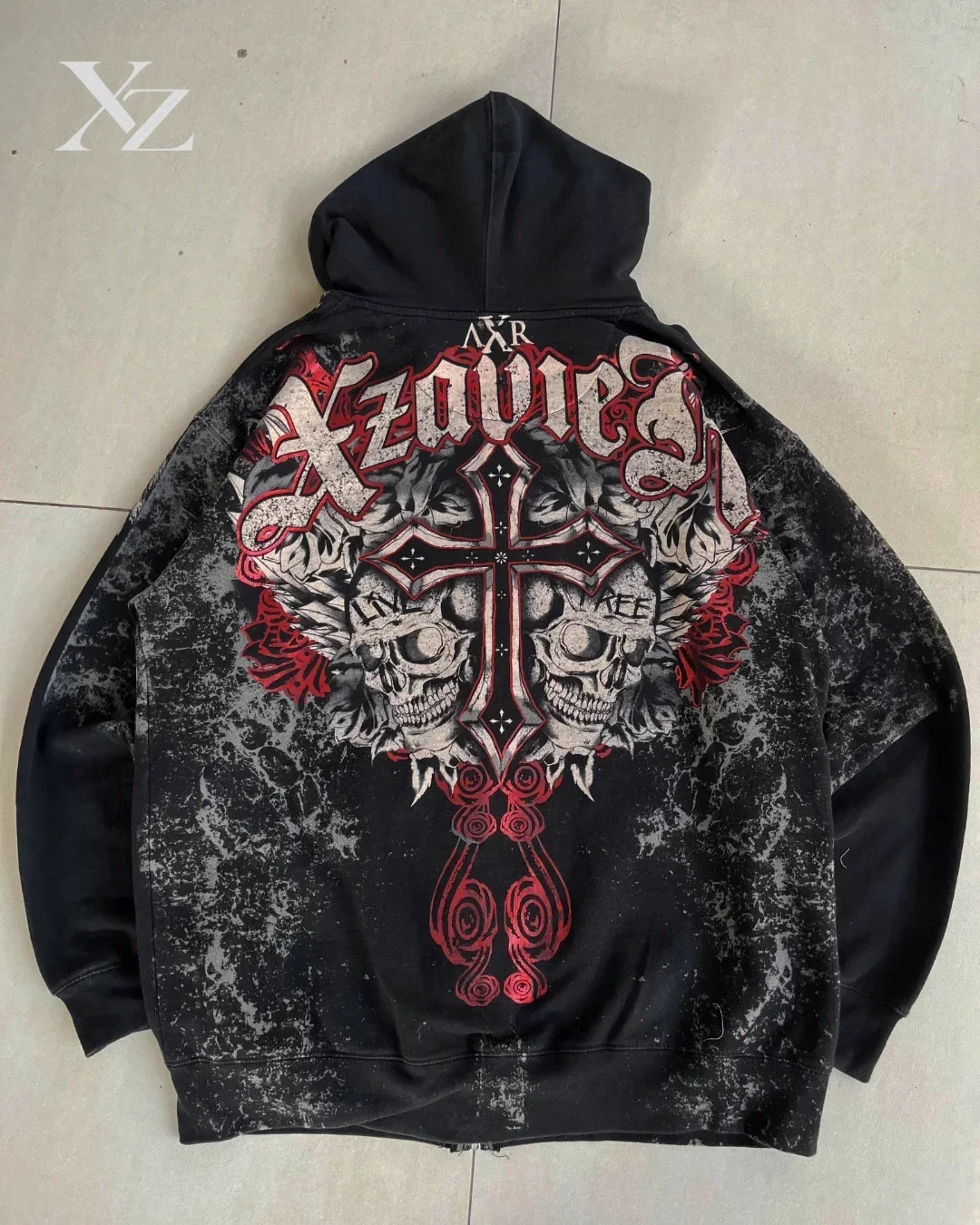 Explosions Y2K Hooded sweater Men American Retro Hip-Hop Street Graffiti Unisex Zipper Hoodie Fashion Printed Pattern Sweatshirt