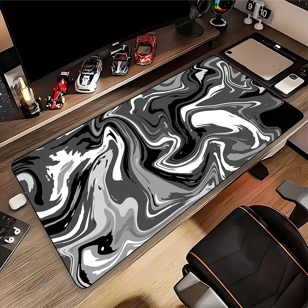 New Strata Liquid Computer Mouse Pad Gaming Mousepad Keyboard Pads Large Table Carpet Rubber Mouse Mat XXXL Desk Mat 55x100cm