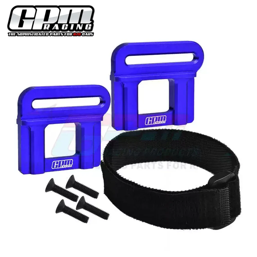 GPM Metal 7075 Aluminum Battery Mount Retainer Hold-down 9628 for Traxxas 1/8 Sledge MAXX SLASH 6S 4WD Monster Truck RC Car RC