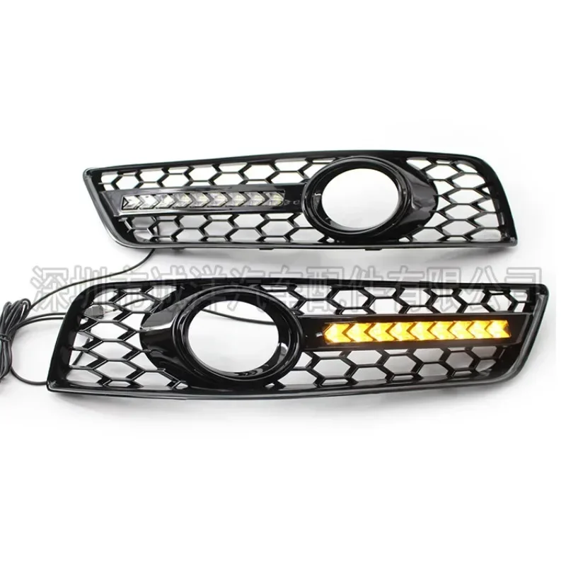 

Suitable for 07-12 Audi A3S3RS3 sports modified LED daytime running light through hole fog light frame lower mesh grille