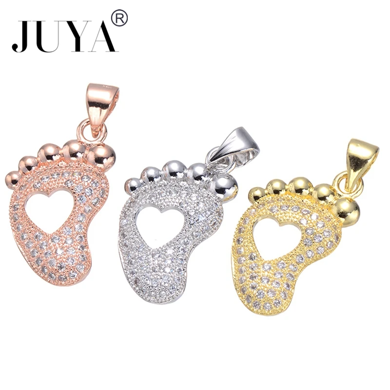 5 Pcs/Lot Baby Foot Feet Charms Mom Son Daughter Birthday Gift Cute Charm Pendant Fit Making Bracelets Jewelry Findings