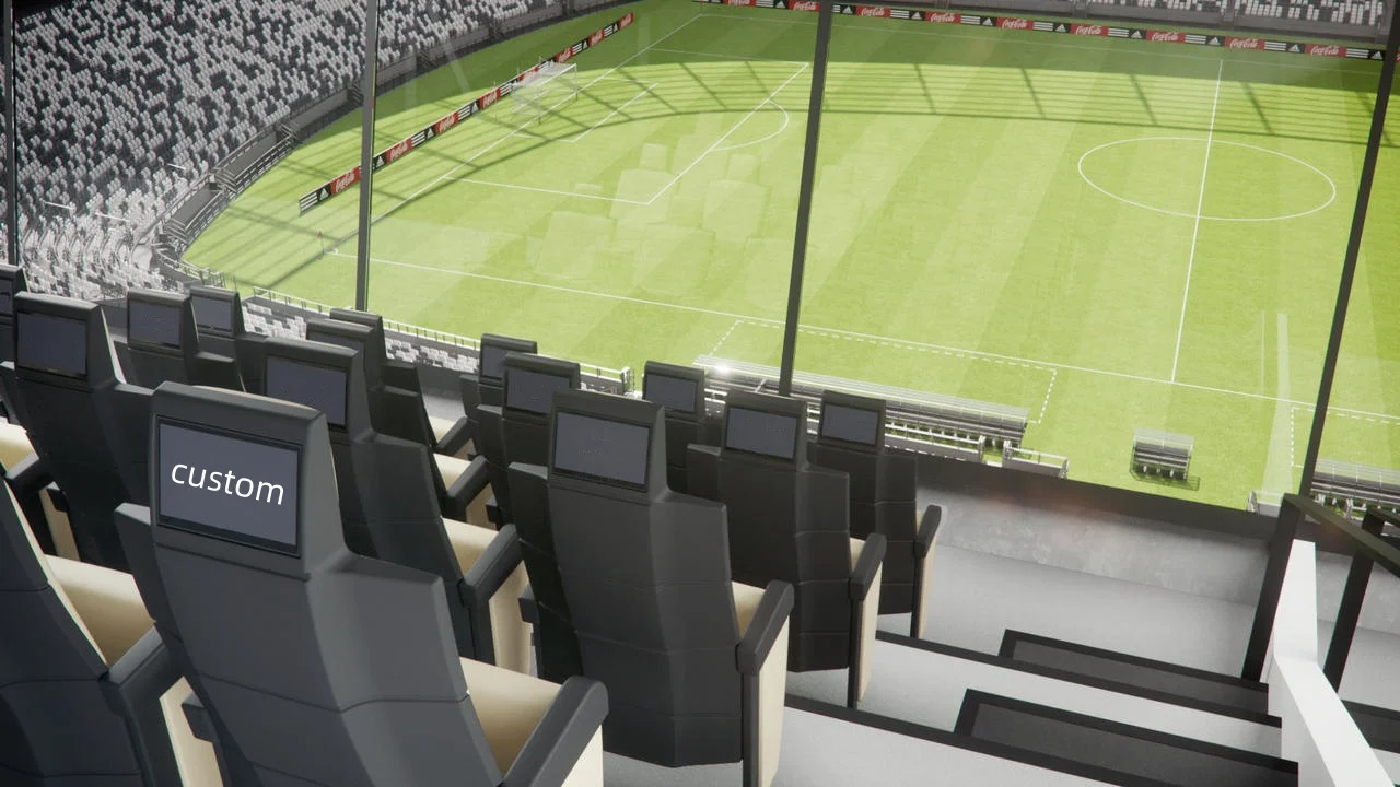 Custom Brand New High Brightness Outdoor Soccer Field Lcd Backseat  for Review the Replays of the Most Exciting Actions
