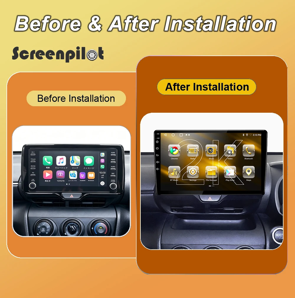 Android 16 Car Radio Stereo Head Unit For Toyota Yaris GR Cross XP210 2020-2023 RHD Multimedia Video Player GPS BT 2K QLED WIFI view 2