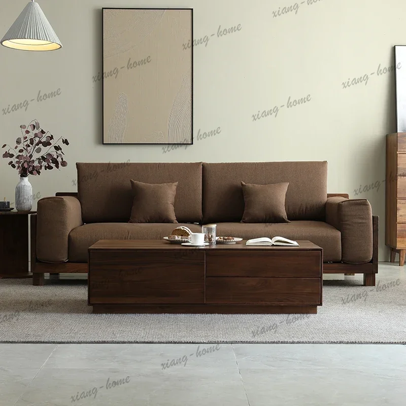 Luxury Drawers Coffee Table Wood Moving Storage Unique Apartamento Modern Side Table