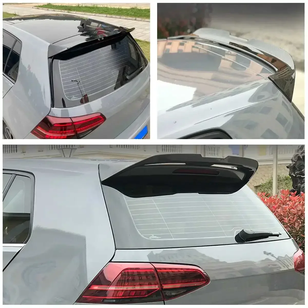 MK7 MK7.5 Spoiler Wing Lip OS Style Car Rear Trunk Spoiler Wing Lid Extension Protector Wing For VW For Golf MK7 MK7.5 2014-2020