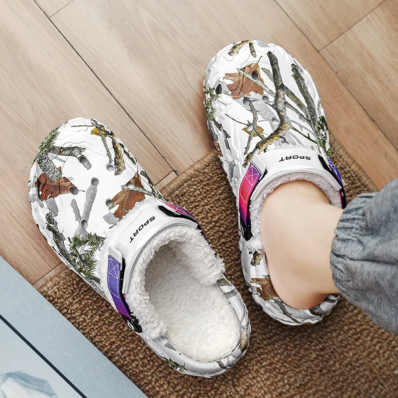Neue Herren-Winterhausschuhe, bequeme warme Hausschuhe, abnehmbare Sommersandalen, lässige rutschfeste Plüsch-Fellhausschuhe für Herren – Detail 19