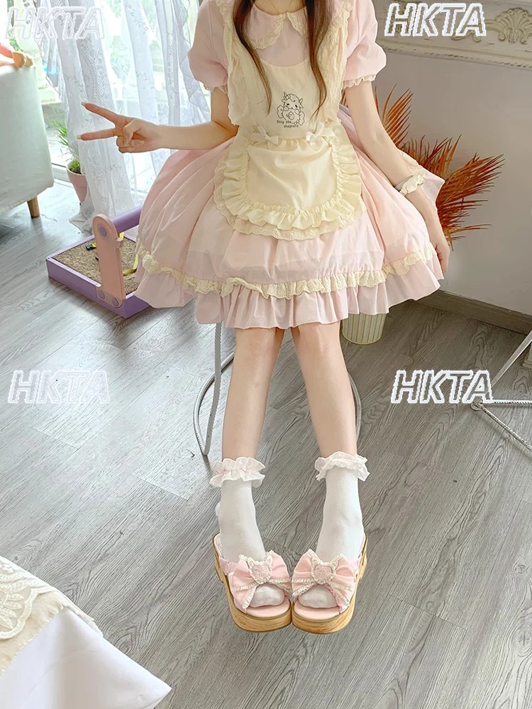 Japońskie buty Lolita damskie, – Embroidery Lace recenzja i cena