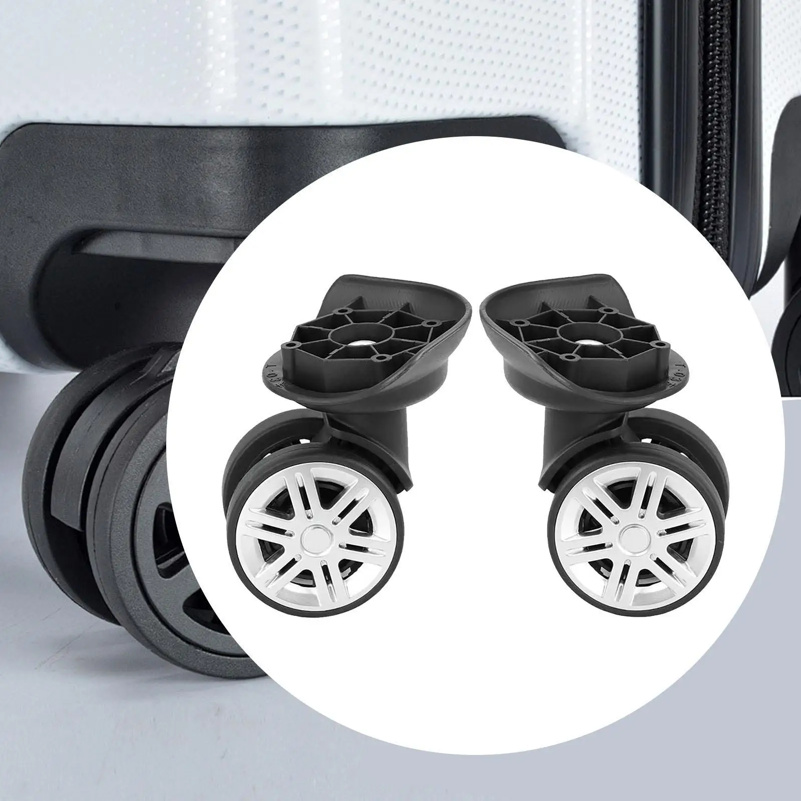 2 szt. Kółka do walizki, wytrzymałe kółka zamienne do walizek na kółkach