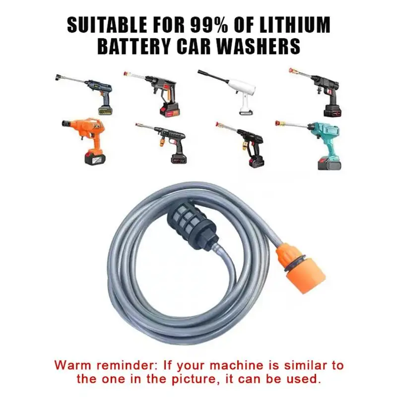 Water Inlet Pipe Set For Lithium Battery Wash: Wireless High Pressure Washer Car Accessory