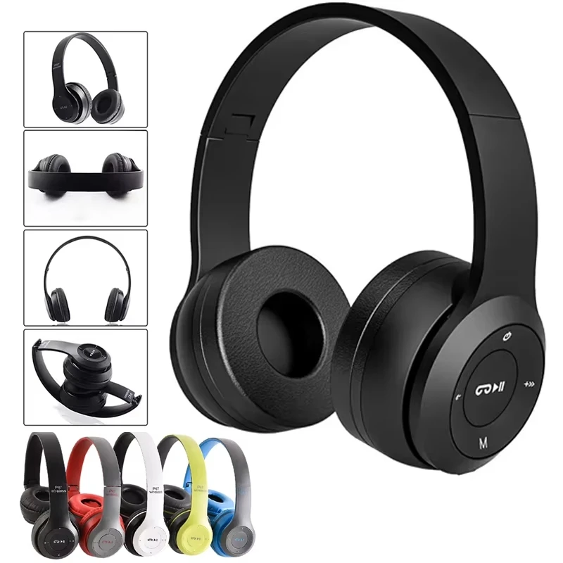 

Handsfree Wireless Headphones Noise Canceling Headphone Earphone P47 headset Bluetooth Head Phone for iPhone Huawei Samsung S22