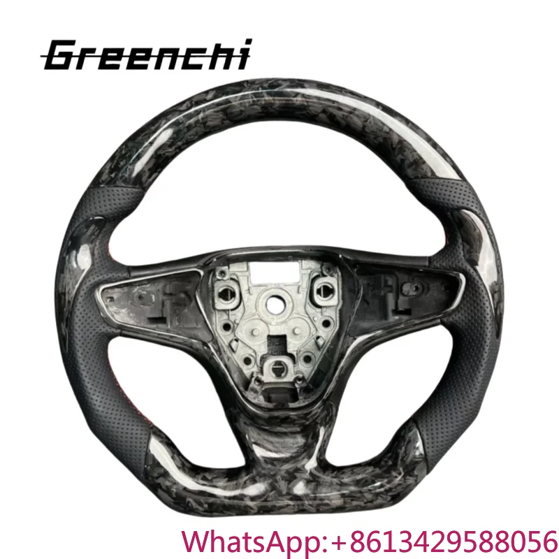 

For Chevrolet Malibu XL Equinox MONZA Carbon Fiber Steering Wheel Upgrade, Customization Upgrade, Leather Steering Wheel