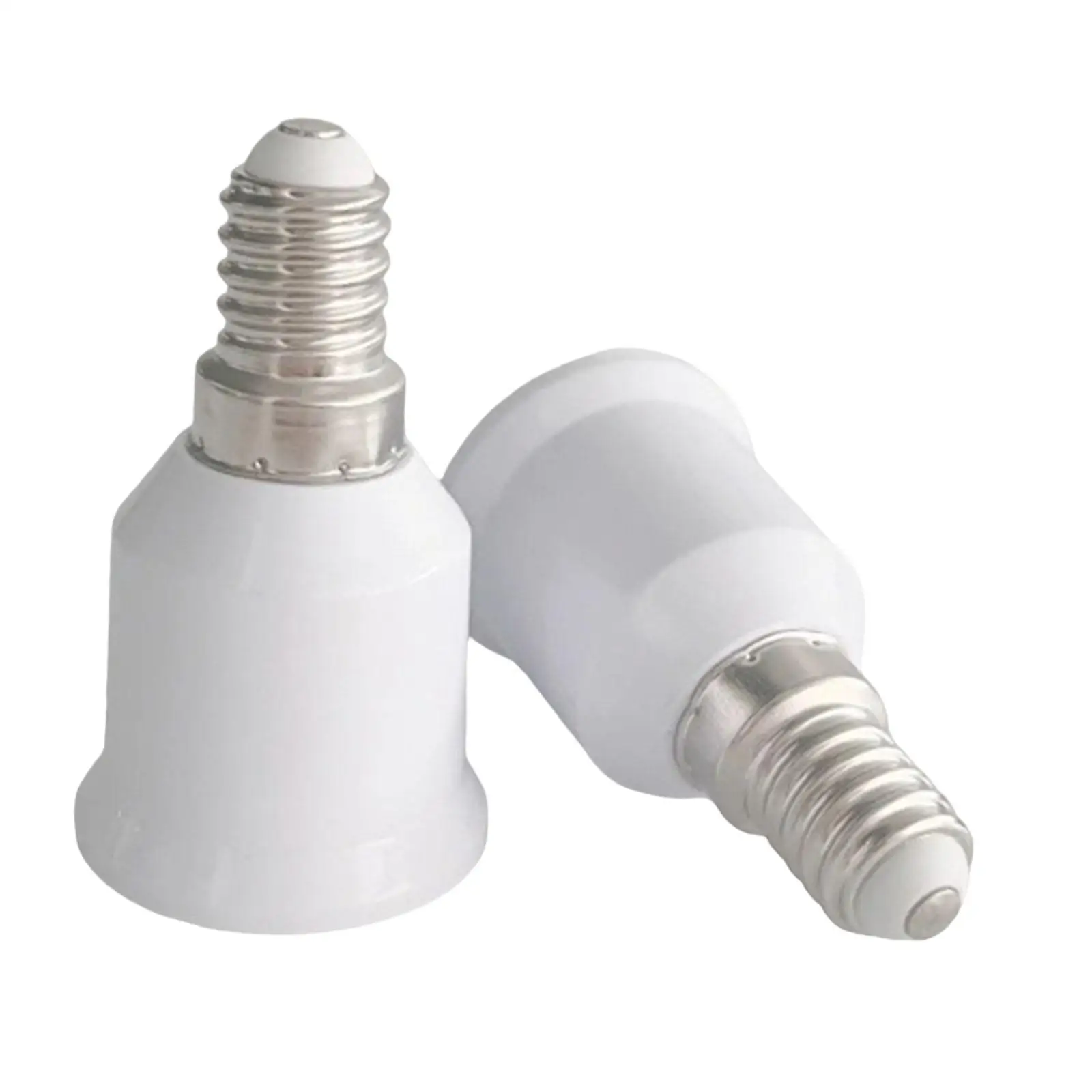 

E14 to E27 Light Socket Adapter Converter Compact ABS Bulb Holder Lamp Base Extender for Multiple Lighting Fixtures