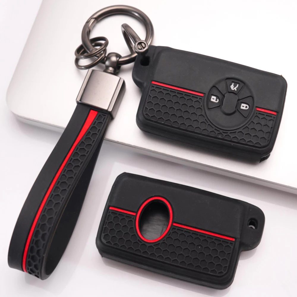 Soft Key Holder With Chain For Toyota RAV4 Camry Prius Alphard Vellfire Estima Auris Premio Highlander Prado Crown High Quality