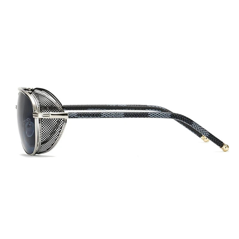 Steampunk Sonnenbrille Marke Design Männer Frauen Vintage Metall Punk Sonnenbrille UV400 Shades Brillen – Detail 3