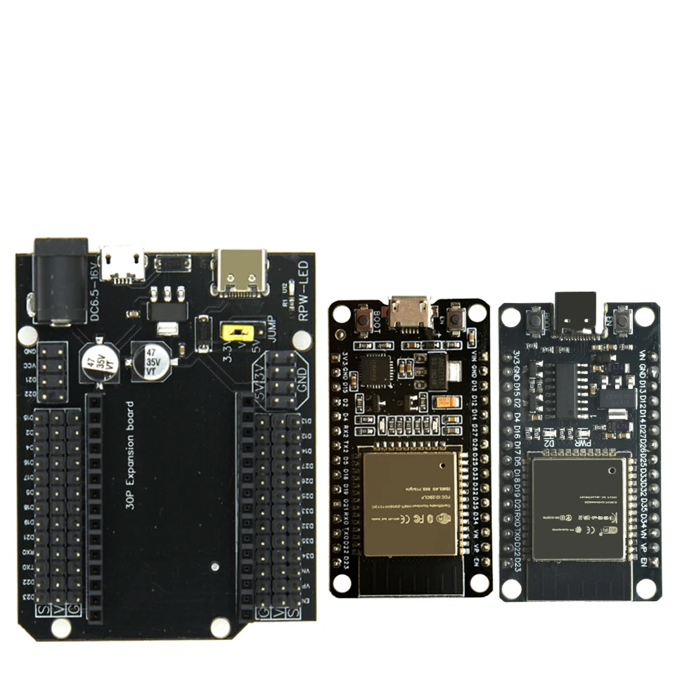 �y�Z�[�����zESP32 DevKitC-32 �f�u�{�[�h�p�ACH340C WiFi BT �f���A���R�A���W���[���AESP-WROOM-32 �g���{�[�h�p�������d��