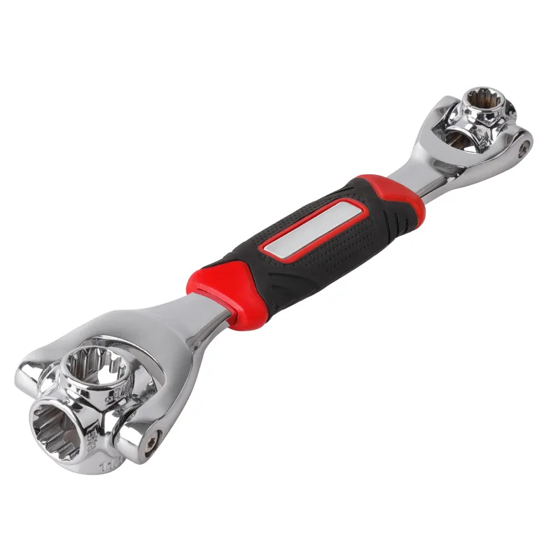 52-in-1 Double Head Rotary Wrench, 8/48-in-1 Multi-Function Design, Chrome Vanadium Steel Electroplated Socket Wrench for Genera