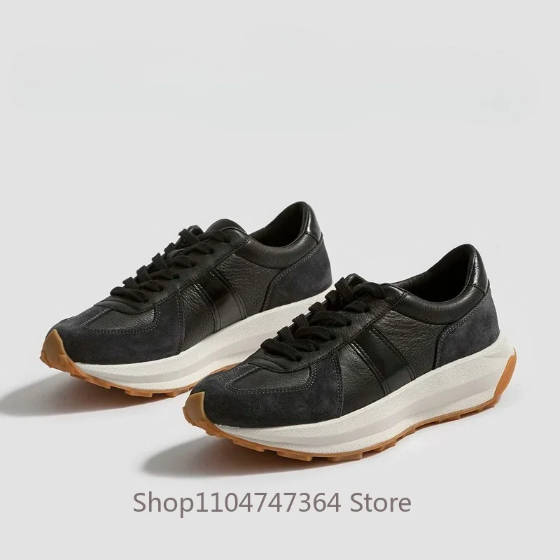 Luxury Designer Genuine Leather Sport Shoes Men's Oxfords Cowhide Breathable Daily Walking Casual Outdoor Training Shoes Male