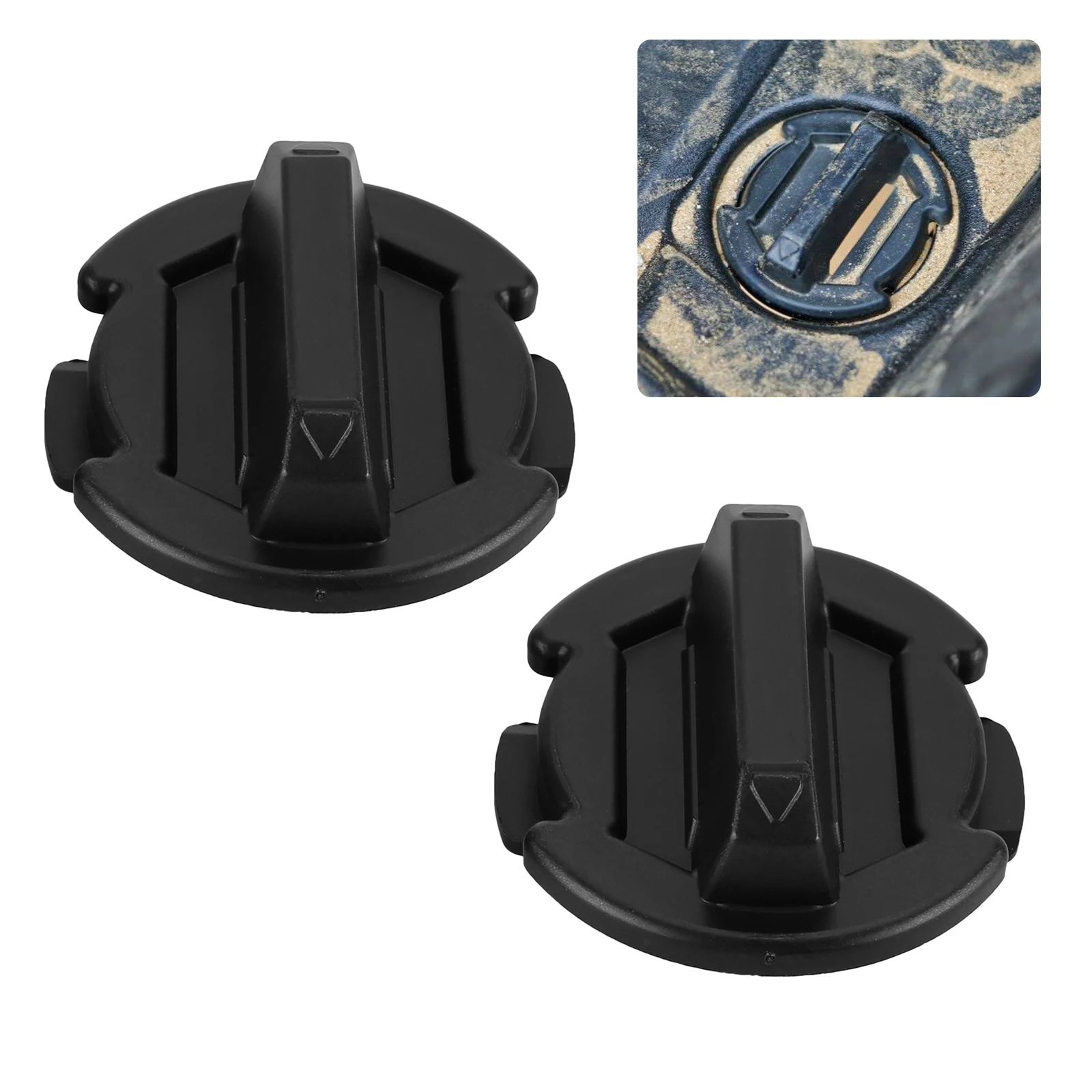 2PCS Twist Floor Drain Plug ABS Trap Seal For Polaris RZR 900 1000 Turbo S XP 4 S4 4P RS1