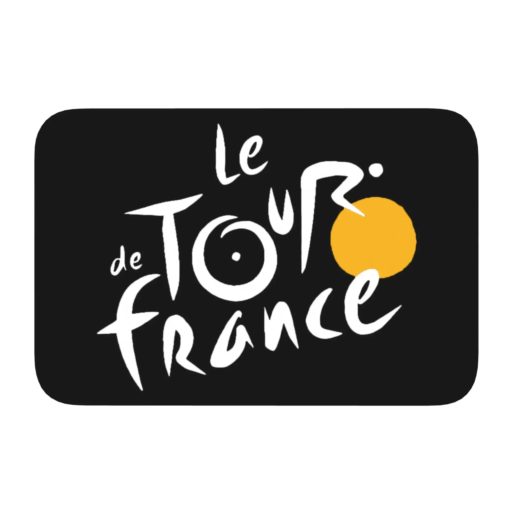 Custom Le Tour The France Front Door Mat Anti-Slip Outdoor Waterproof French Bicycle  Doormat Floor Bath Entrance Rug Carpet